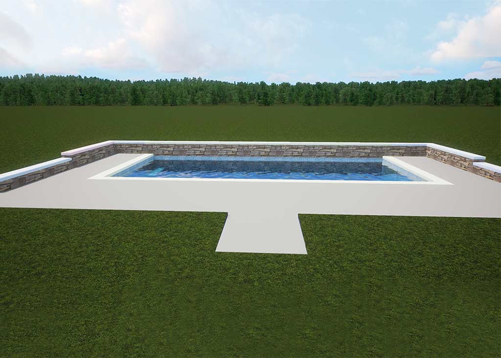 Pool Elevation: 3D rendering